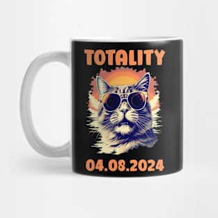 Solar Eclipse Cat Surprise Design Mug